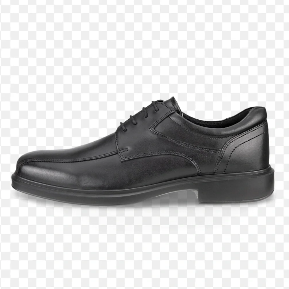 Ecco Helsinki 2 leather bike toe black derby dress shoes sz 9